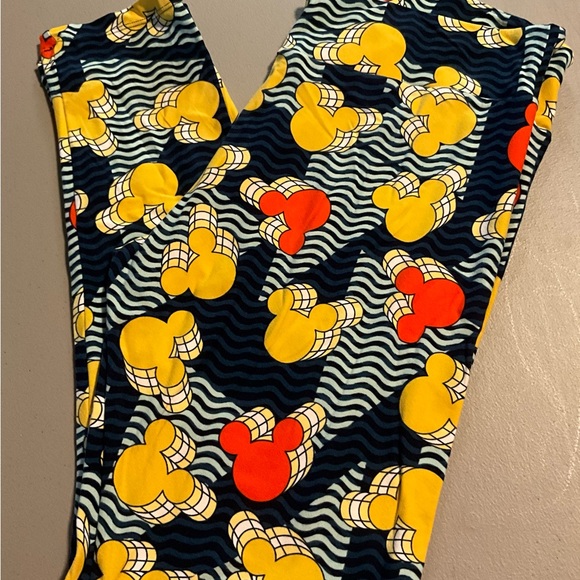 LulaRoe print high waisted Leggings TC 12-18 - Picture 1 of 4